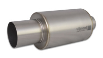 3'' In / 4'' Ut Titanium Ljuddämpare Rak Vibrant (Slutburk) Performance